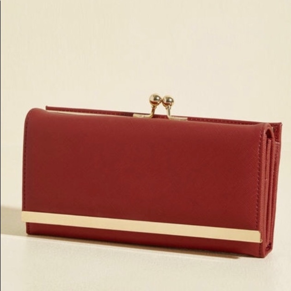 Red and Gold Retro ModCloth Wallet